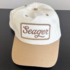 Seager Cream and Tan Men's Hat